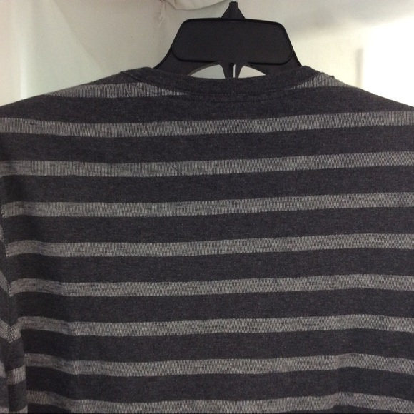 MERONA MEN’S LONG SLEEVE LIGHT SWEATSHIRT SIZE:XLARGE COLOR:GRAY /BLACK STRIPES - Picture 5 of 7